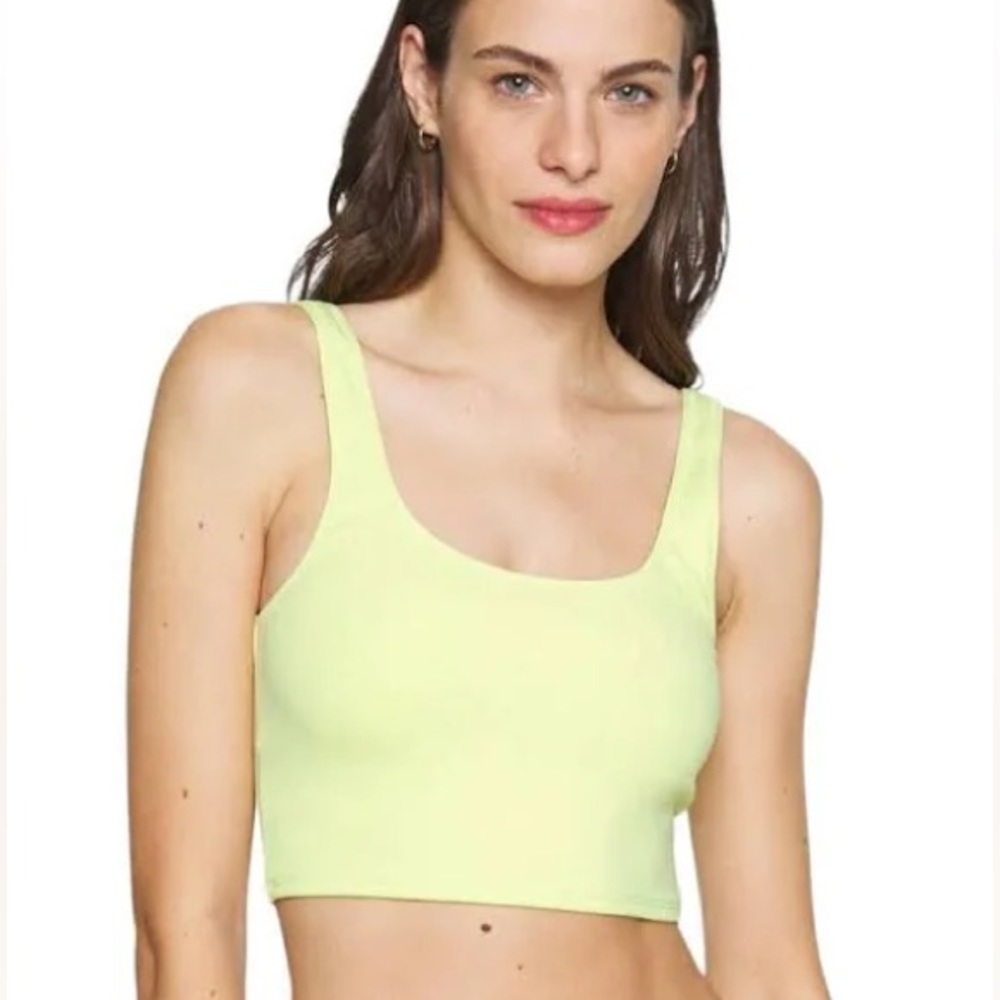 NWT- GOOD AMERICAN Good Scuba Swim Tank Key Lime Plus Size